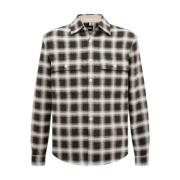 Rutete Overshirt med Flanell Front