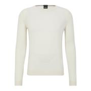 Slim-Fit Virgin Wool Sweater - Hvit - S