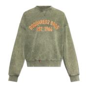 Sweatshirt med vintageeffekt