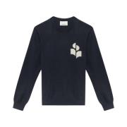 Midnight Evans Sweater Logo Intarsia