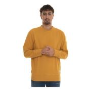 Enkel Crewneck Sweatshirt med Plysj Interiør