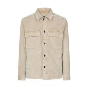 Corduroy Overshirt med Lommer