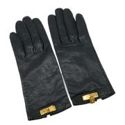 Pre-owned Leather gloves