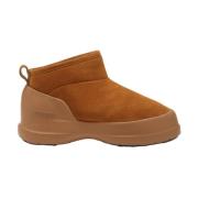 Cognac Semsket Vinterstøvler Unisex Slip-On