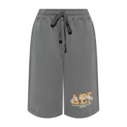 Grå Jersey Shorts med Logoprint