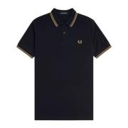 Polo med dobbel stripe M3600