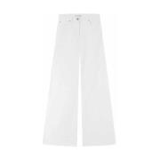 Hvite Wide Leg Jeans