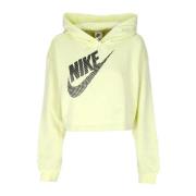 Sportswear Fleece Crop Hoodie Grønn