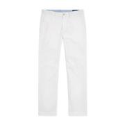 Hvite chino bukser Stretch Straight Fit