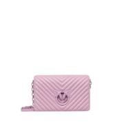 Lilla Skinn Crossbody Veske