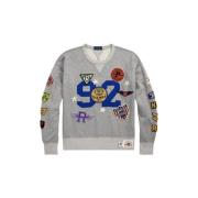 Vintage Basketball Multi-Patch Sweatshirt