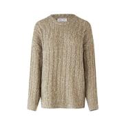 Chunky Strikket Crew Neck Genser