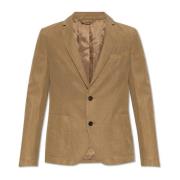 Blazer med linfinish