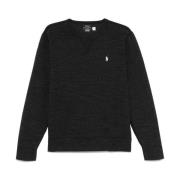 Svart Pony-Broder Sweatshirt