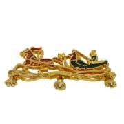 Pre-owned Yellow Gold brooches