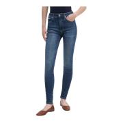 High Rise Skinny Jeans i Denim