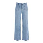 Høytlivs Bardot jeans i denim