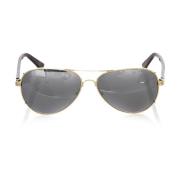 Aviator solbriller gull metallramme