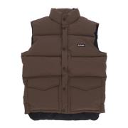 Brun Puff Vest Dunjakke