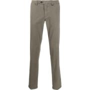 Mørk beige bomull chinos