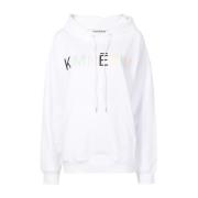 Hvit Pullover Sweater med Maglia