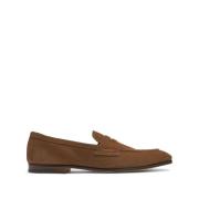 Brun Semsket Almond Toe Loafers