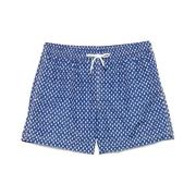 Navy Blue Beachwear Snørebåndsshorts