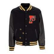 Svart Varsity College Jakke Eco-skinn