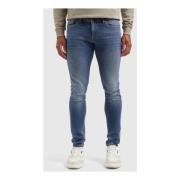 Menns Skinny Blå Jeans Trendy Stil