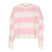 Pink Nectar Sweatshirt med Brodert Detalj