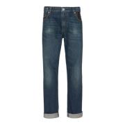 Straight-leg jeans med skinnlommer