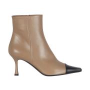 Bicolor Leather Ankle Boot