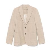 Beige Bomull Blazer Outerwear Aw24