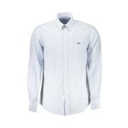 Elegant stripete button-down skjorte i bomull