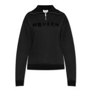 Sweatshirt med logo