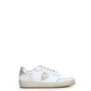 Vintage Skinn Sneakers Hvit