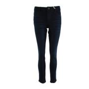 Skinny Mid Rise Blå Jeans Kvinner