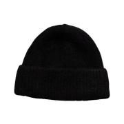 Chunky Svart Beanie Lue