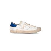 Hvite Flate Sneakers Paris Stil