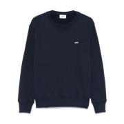 Navy Blue Logo Brodert T-skjorte