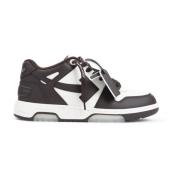 Brun Skinn Sneakers Stilig Moderne Chic