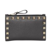 Sort Rockstud Small Lommebok for Kvinner