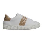 Greca Print Lave Sneakers Hvit