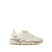 Beige Skinn Satellitt Sneakers