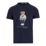 Bomull Crew Neck Polo Bear T-skjorte