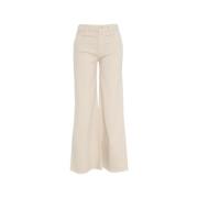 Beige Flared Jeans 'The Roller Fray'