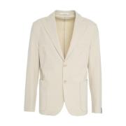 Beige Jersey Blazer Ss25