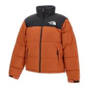 Retro Nuptse Dunjakke Rust Svart