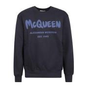 Logo Bomullsgenser med Crew Neck