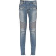 Indigo Blå Distressed Denim Jeans